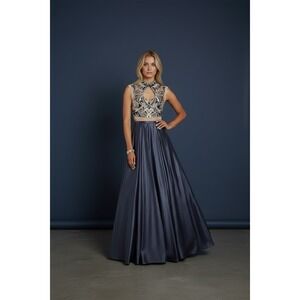 Alyce Paris Nude Illusion Two piece formal dress Size 6